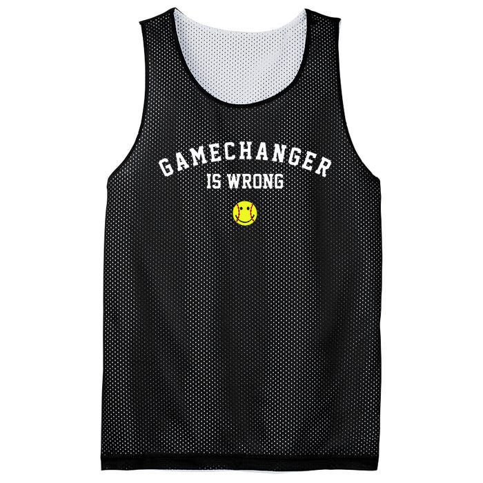 Game Changer Is Wrong Mesh Reversible Basketball Jersey Tank