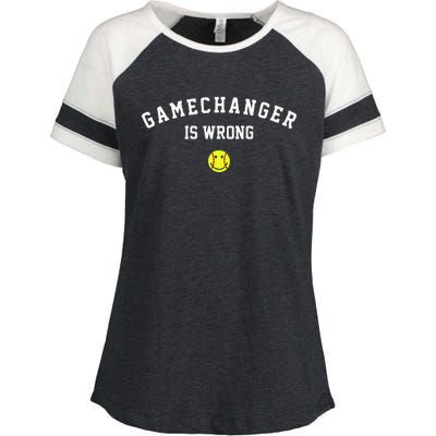 Game Changer Is Wrong Enza Ladies Jersey Colorblock Tee