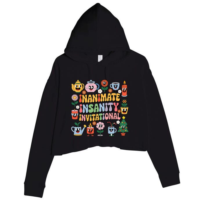 Groovy Creator Ink Inanimate Insanity Crop Fleece Hoodie