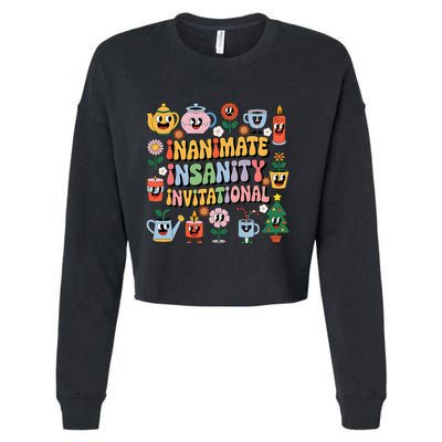 Groovy Creator Ink Inanimate Insanity Cropped Pullover Crew