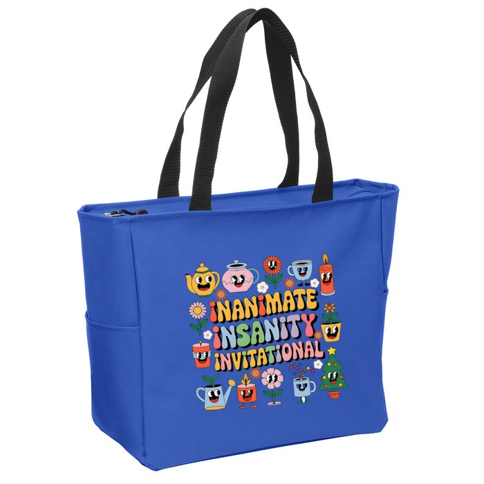 Groovy Creator Ink Inanimate Insanity Zip Tote Bag