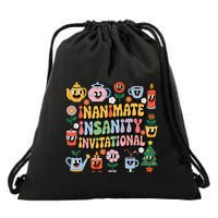Groovy Creator Ink Inanimate Insanity Black And White Drawstring Bag