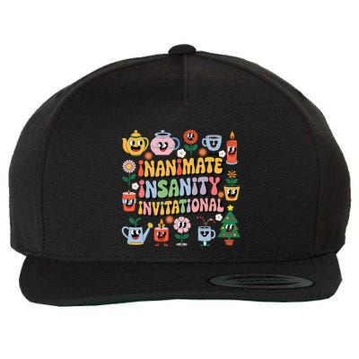Groovy Creator Ink Inanimate Insanity Black And White Wool Snapback Cap
