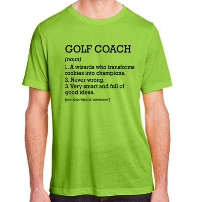 Golf Coach Job Definition Personalized Funny Golf Coach Gift Adult ChromaSoft Performance T-Shirt