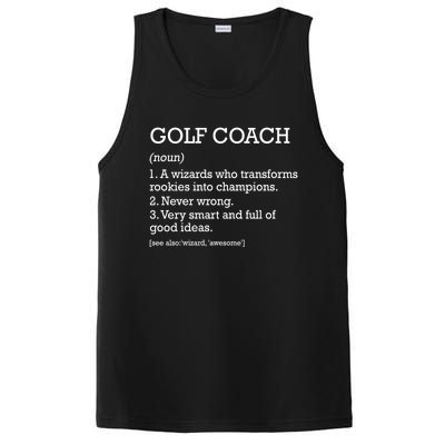 Golf Coach Job Definition Personalized Funny Golf Coach Gift PosiCharge Competitor Tank