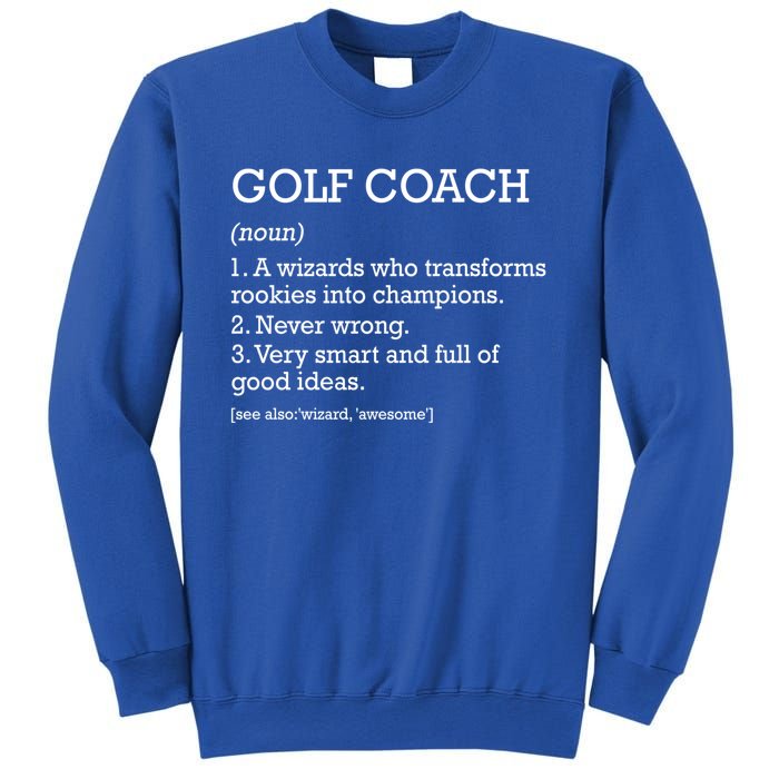 Golf Coach Job Definition Personalized Funny Golf Coach Gift Sweatshirt