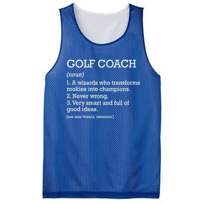 Golf Coach Job Definition Personalized Funny Golf Coach Gift Mesh Reversible Basketball Jersey Tank