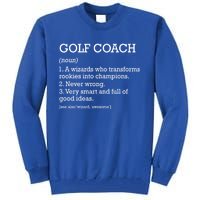 Golf Coach Job Definition Personalized Funny Golf Coach Gift Tall Sweatshirt