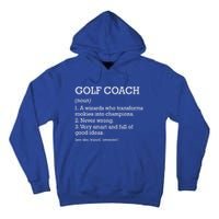 Golf Coach Job Definition Personalized Funny Golf Coach Gift Tall Hoodie