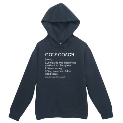 Golf Coach Job Definition Personalized Funny Golf Coach Gift Urban Pullover Hoodie