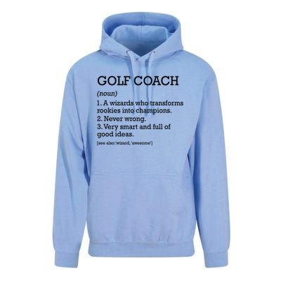 Golf Coach Job Definition Personalized Funny Golf Coach Gift Unisex Surf Hoodie