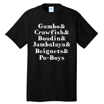 Gumbo Crawfish Jambalaya Louisiana Delicacy Tall T-Shirt