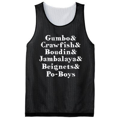 Gumbo Crawfish Jambalaya Louisiana Delicacy Mesh Reversible Basketball Jersey Tank