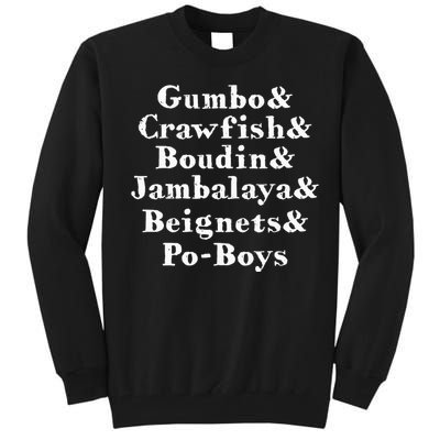 Gumbo Crawfish Jambalaya Louisiana Delicacy Tall Sweatshirt