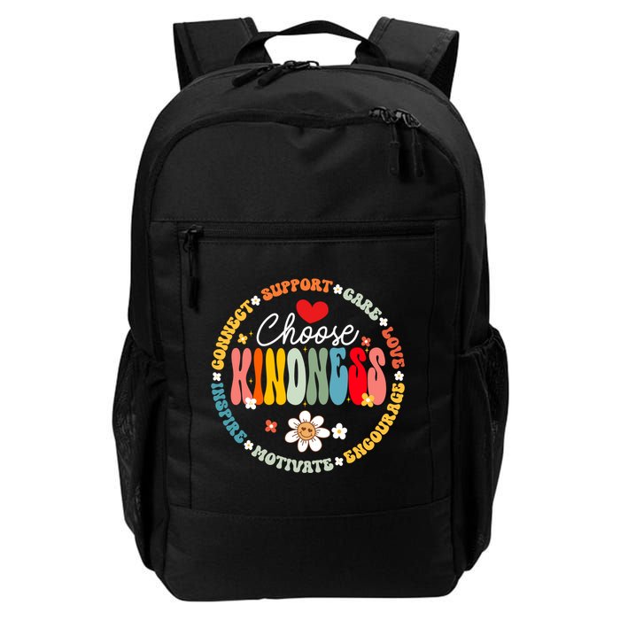 Groovy Choose Kindness Daisy Be Kind Inspirational Gift Backpack