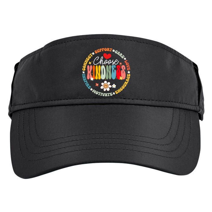 Groovy Choose Kindness Daisy Be Kind Inspirational Gift Adult Drive Performance Visor