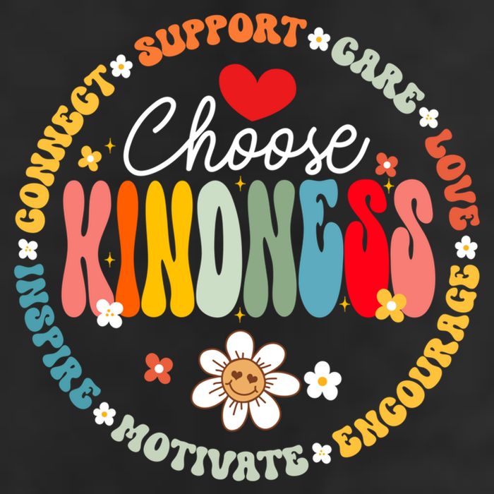 Groovy Choose Kindness Daisy Be Kind Inspirational Gift Adult Drive Performance Visor