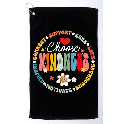 Groovy Choose Kindness Daisy Be Kind Inspirational Gift Golf Towel