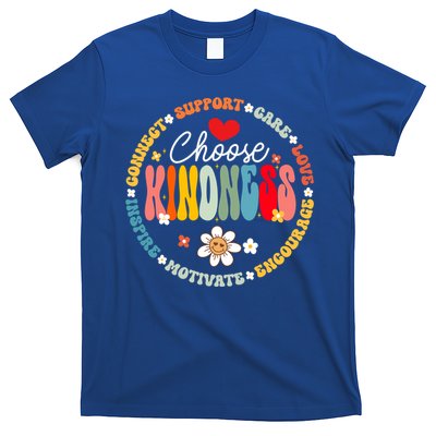Groovy Choose Kindness Daisy Be Kind Inspirational Gift T-Shirt