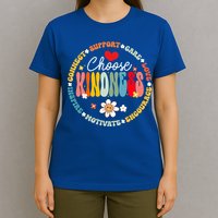 Groovy Choose Kindness Daisy Be Kind Inspirational Gift T-Shirt