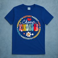Groovy Choose Kindness Daisy Be Kind Inspirational Gift T-Shirt