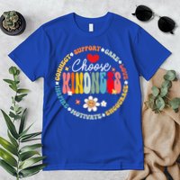 Groovy Choose Kindness Daisy Be Kind Inspirational Gift Premium T-Shirt