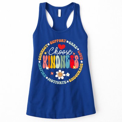 Groovy Choose Kindness Daisy Be Kind Inspirational Gift Womens Tank Top