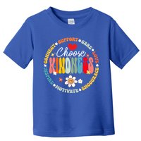 Groovy Choose Kindness Daisy Be Kind Inspirational Gift Toddler T-Shirt