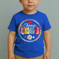 Groovy Choose Kindness Daisy Be Kind Inspirational Gift Toddler T-Shirt