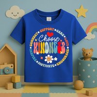 Groovy Choose Kindness Daisy Be Kind Inspirational Gift Toddler T-Shirt