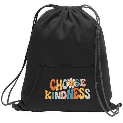 Groovy Choose Kindness Be Kind Inspirational Teacher Sweatshirt Cinch Pack Bag