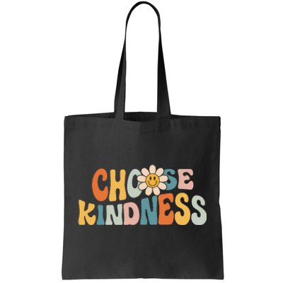 Groovy Choose Kindness Be Kind Inspirational Teacher Tote Bag