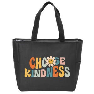 Groovy Choose Kindness Be Kind Inspirational Teacher Zip Tote Bag