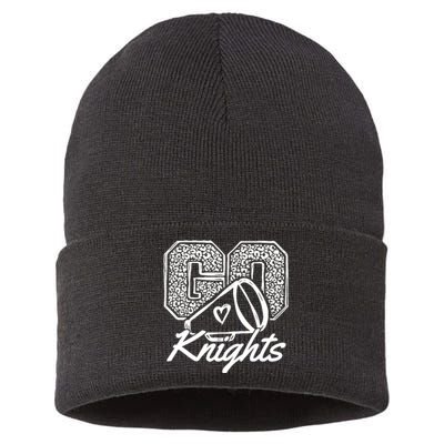 Go Cheer Knights Sports Name Gifts Boy Girl Sustainable Knit Beanie