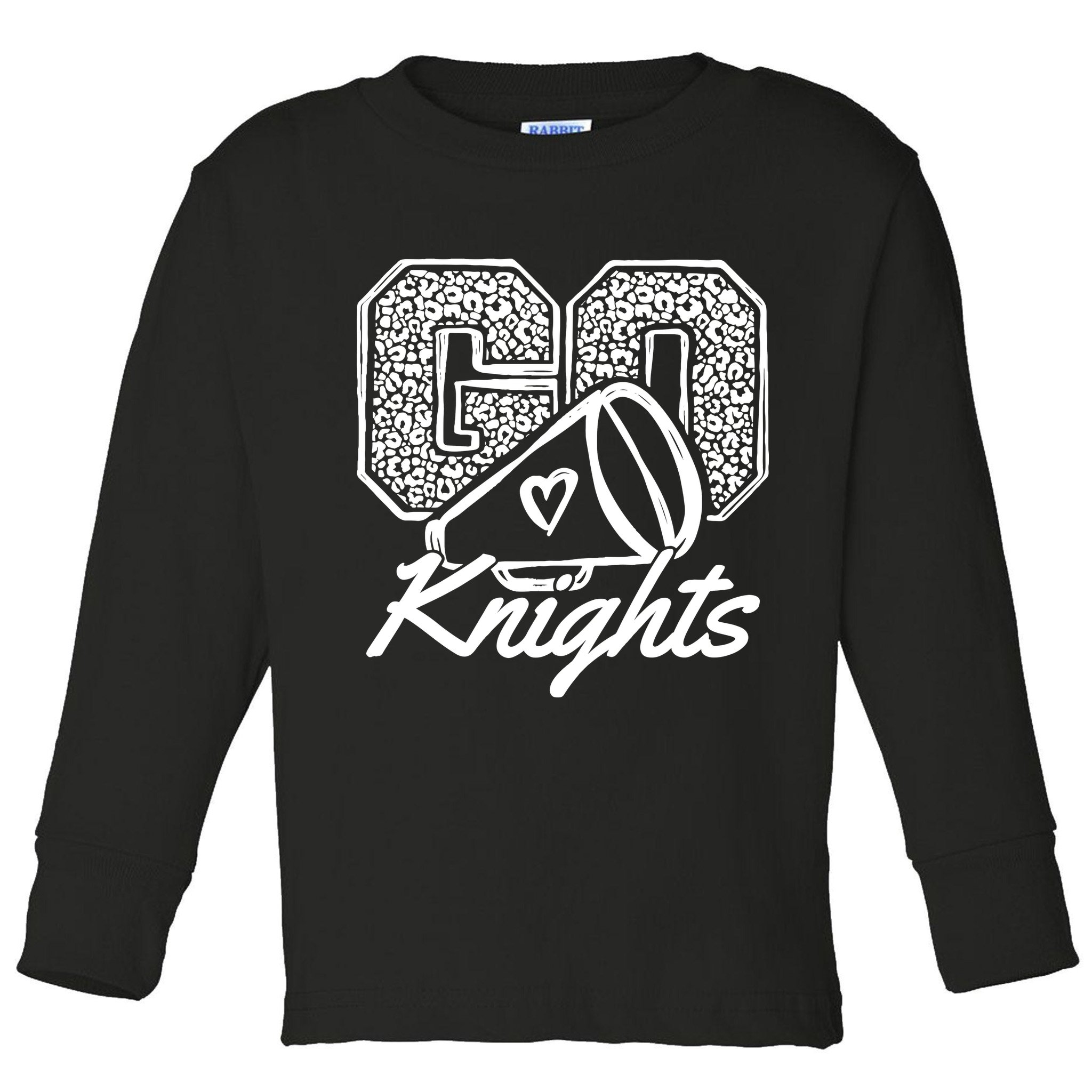 Go Cheer Knights Sports Name Gifts Boy Girl Toddler Long Sleeve Shirt