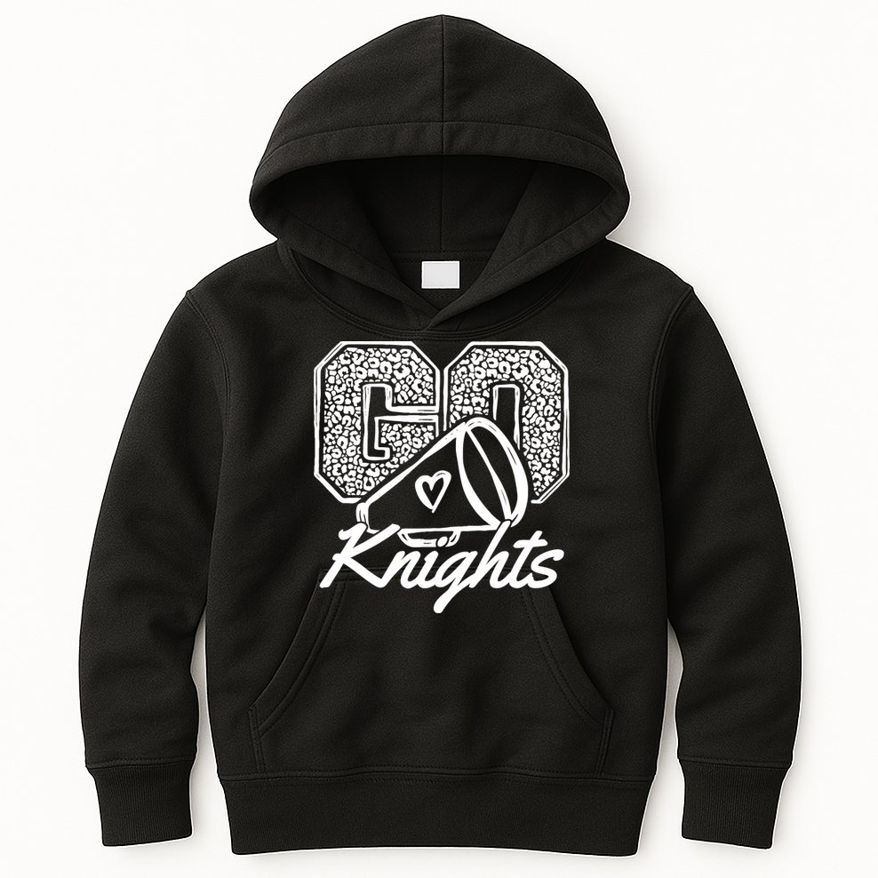 Go Cheer Knights Sports Name Gifts Boy Girl Kids Hoodie