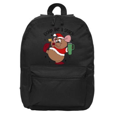 Gus Christmas Looking Like A Snack Cute Mouse 16 in Basic Backpack