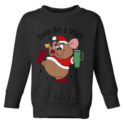 Gus Christmas Looking Like A Snack Cute Mouse Toddler Sweatshirt