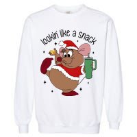 Gus Christmas Looking Like A Snack Cute Mouse Garment-Dyed Sweatshirt