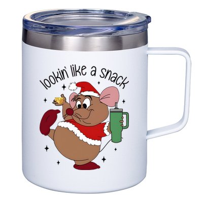 Gus Christmas Looking Like A Snack Cute Mouse 12oz Stainless Steel Coffee Mug