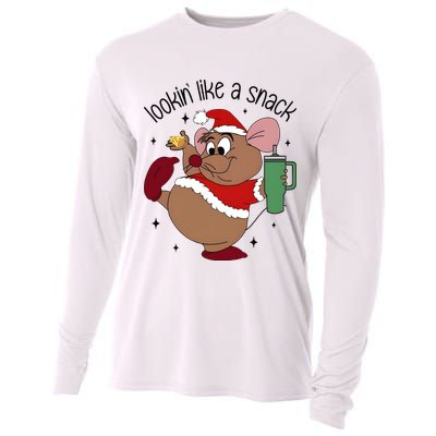 Gus Christmas Looking Like A Snack Cute Mouse Cooling Performance Long Sleeve Crew