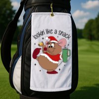 Gus Christmas Looking Like A Snack Cute Mouse Golf Towel