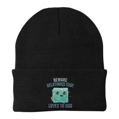Gelatinous Cube Loves To Hug Funny Design Knit Cap Winter Beanie