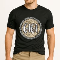 Gigi Cheetah Leopard Print Circle Love Patience Black Gift Cooling Performance Crew T-Shirt