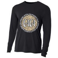 Gigi Cheetah Leopard Print Circle Love Patience Black Gift Cooling Performance Long Sleeve Crew