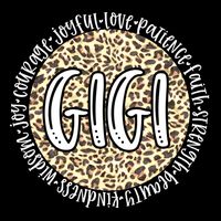 Gigi Cheetah Leopard Print Circle Love Patience Black Gift Cooling Performance Long Sleeve Crew