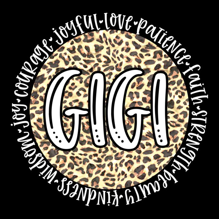 Gigi Cheetah Leopard Print Circle Love Patience Black Gift Cooling Performance Long Sleeve Crew