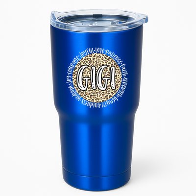 Gigi Cheetah Leopard Print Circle Love Patience Black Gift Tumbler