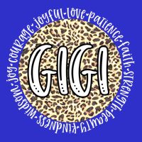 Gigi Cheetah Leopard Print Circle Love Patience Black Gift Zip Tote Bag