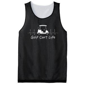 Golf Cart Life Funny Joke Parody Golfing Golfer Mesh Reversible Basketball Jersey Tank